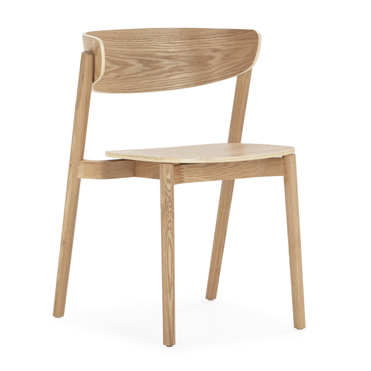Silla Madera Fresno Natural Estilo Nórdico