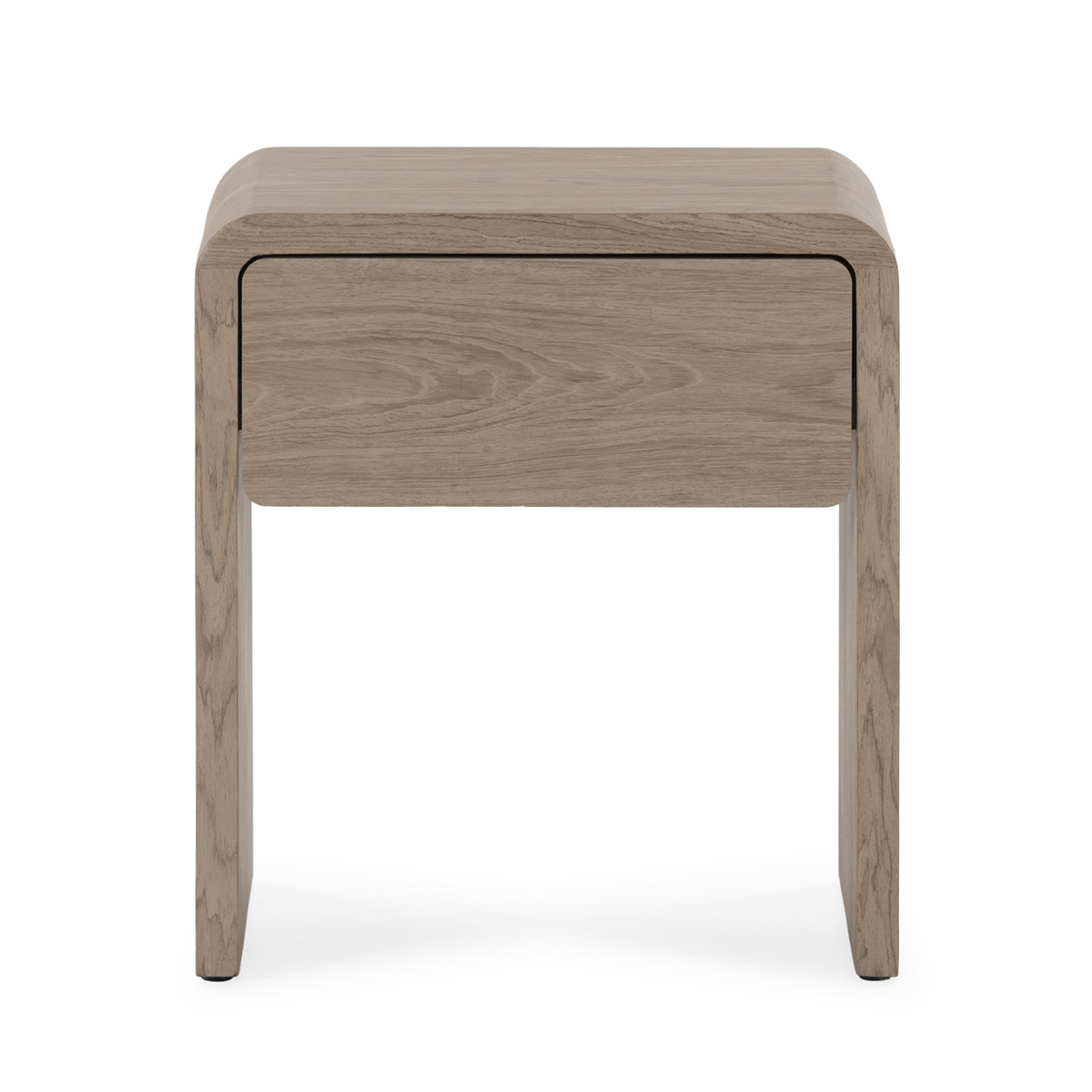 Mesita de noche madera alamo marron