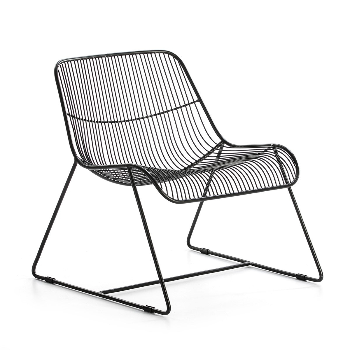 Silla Metal Negro Estilo Industrial